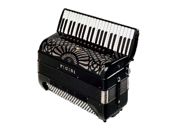 le p118 est un accordéon musette piano a 4 voix et 120 basses standard