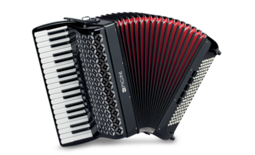 wing supérieur est un accordéon standard piano a 4 voix et 120 basses avec un poids léger de 8kg