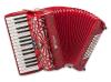 accordeon rouge standard a touche piano