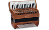 wing supérieur est un accordéon en bois de cerisier a 120 basses standard piano et 4 voix avec un poids léger de 8kg