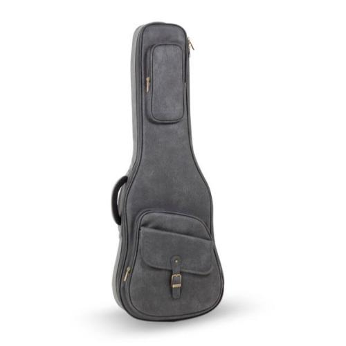housse simili cuire 101x36x29x8cm imperméable de couleur gris pour guitare électrique