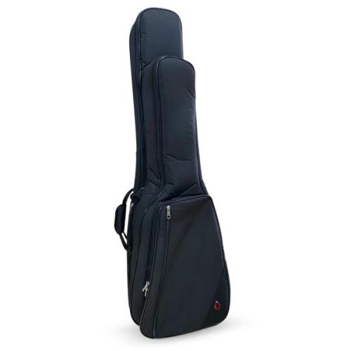 housse à double rangement pour guitare électrique et basse avec un tissu polyester imperméable et son intérieure matelassée velours offrent une meilleure protection