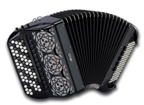 Arabesque est un accordéon standard à double boite de résonnance le plus léger