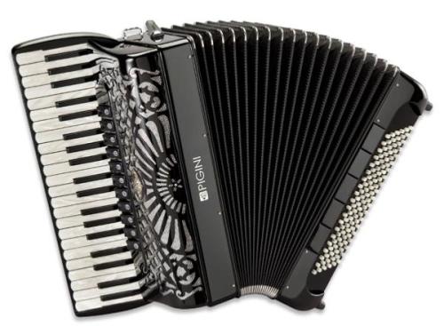 le p130 est un accordéon piano 120 basses standard et 4 voix